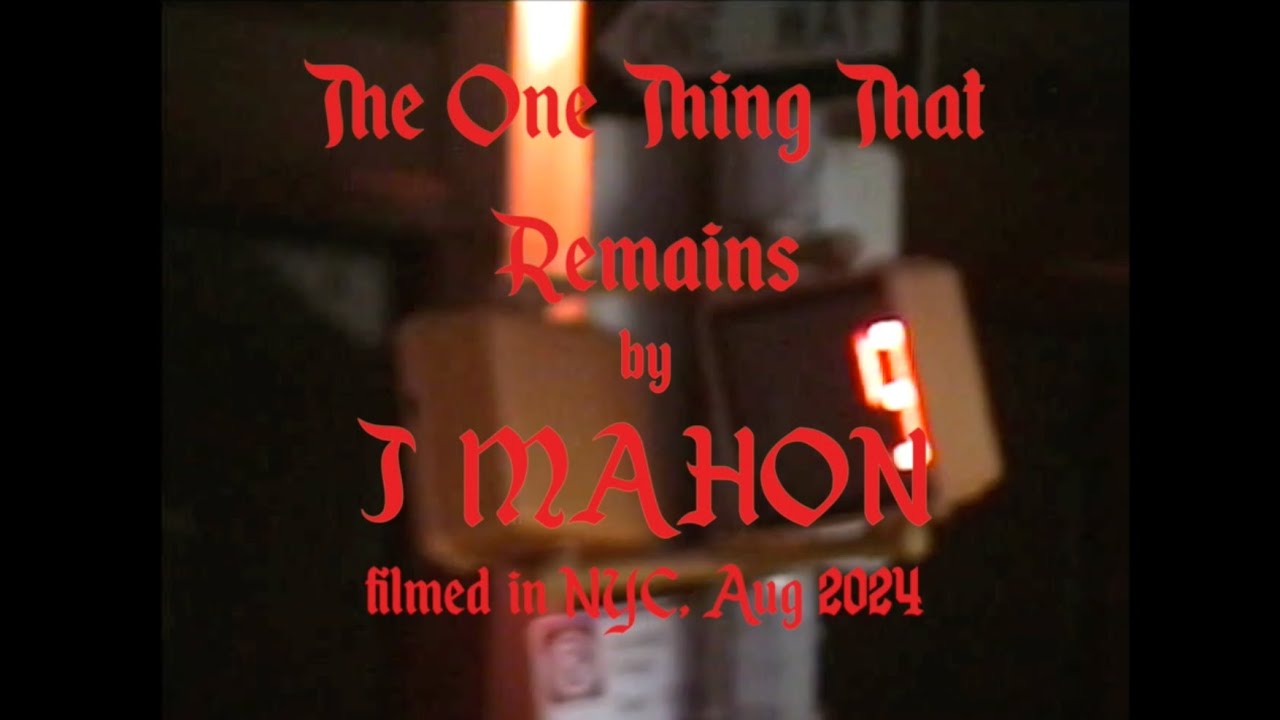 J Mahon - "The One Thing That Remains" (Official Lyric Visualizer)