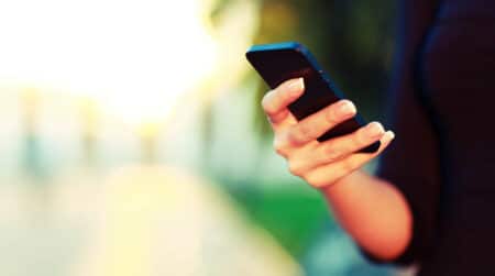 Cellphone in hand