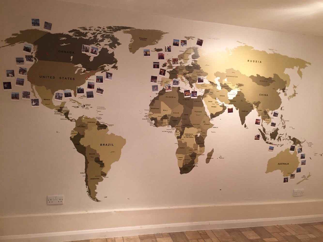 World Map - Dorm Room