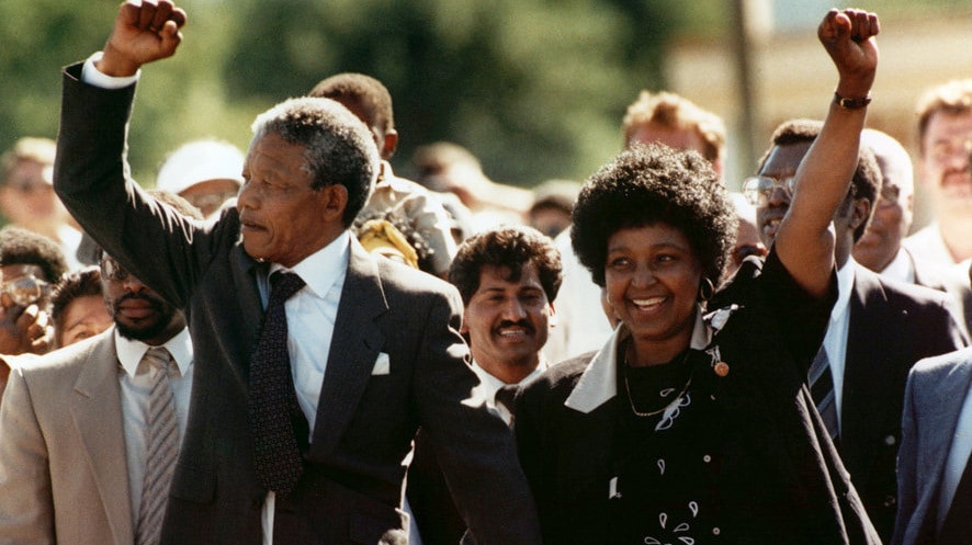 Nelson Mandela in 1990