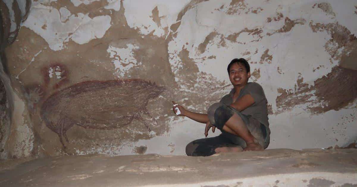 Cave Painting Indonesia in 2021
