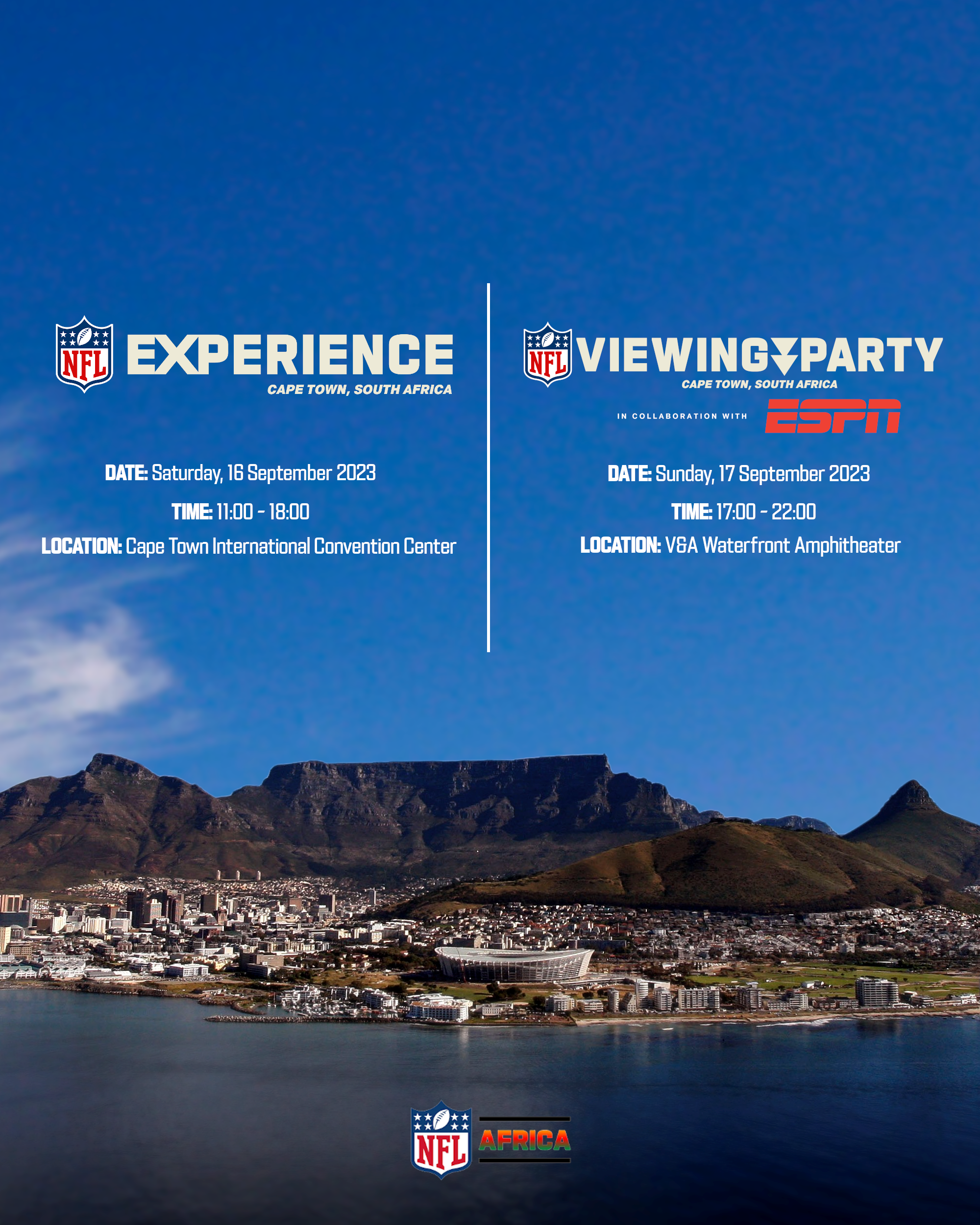 National Football League Experience - Cape Town