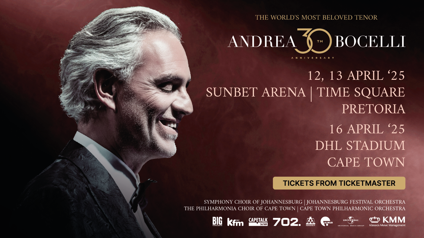 Andrea Bocelli - South African Tour