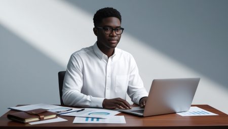 Young person managing Finances