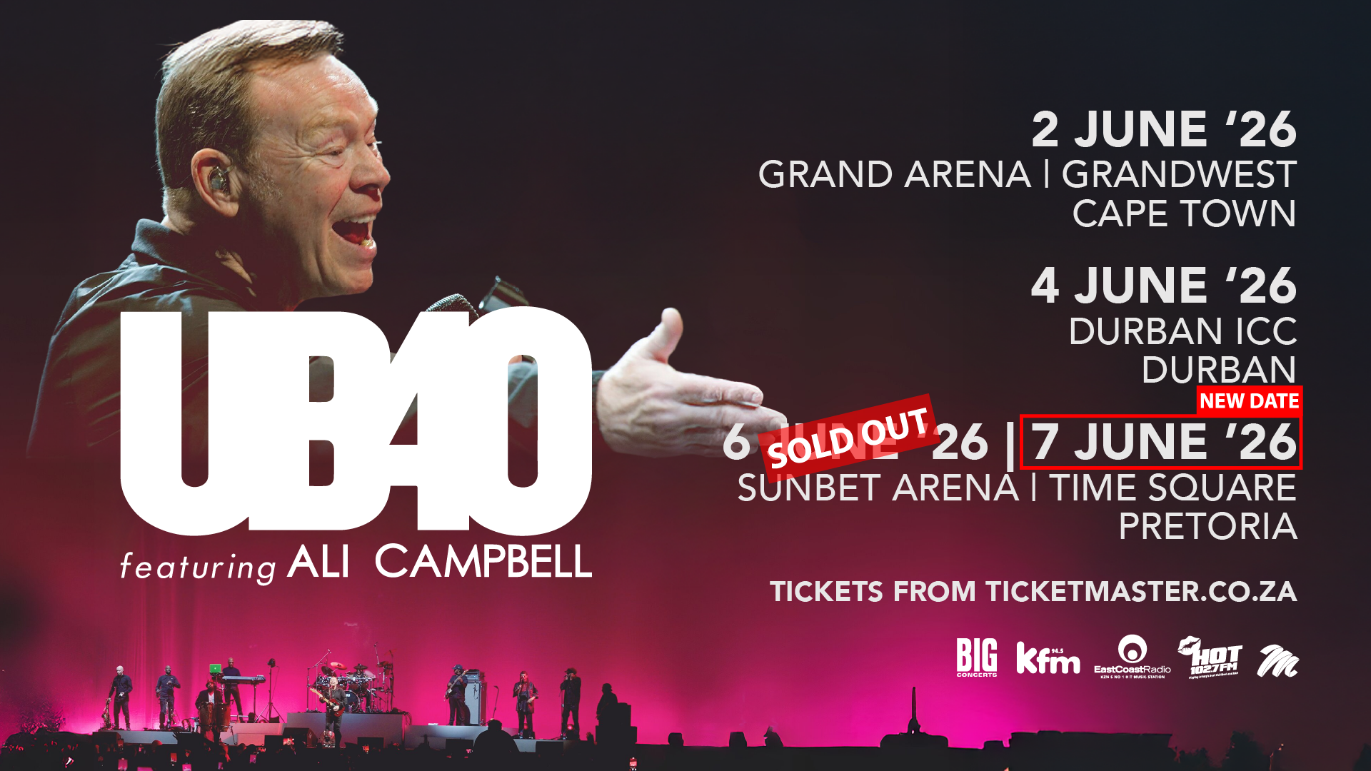 UB40 Feat Ali Campbell SA Tour
