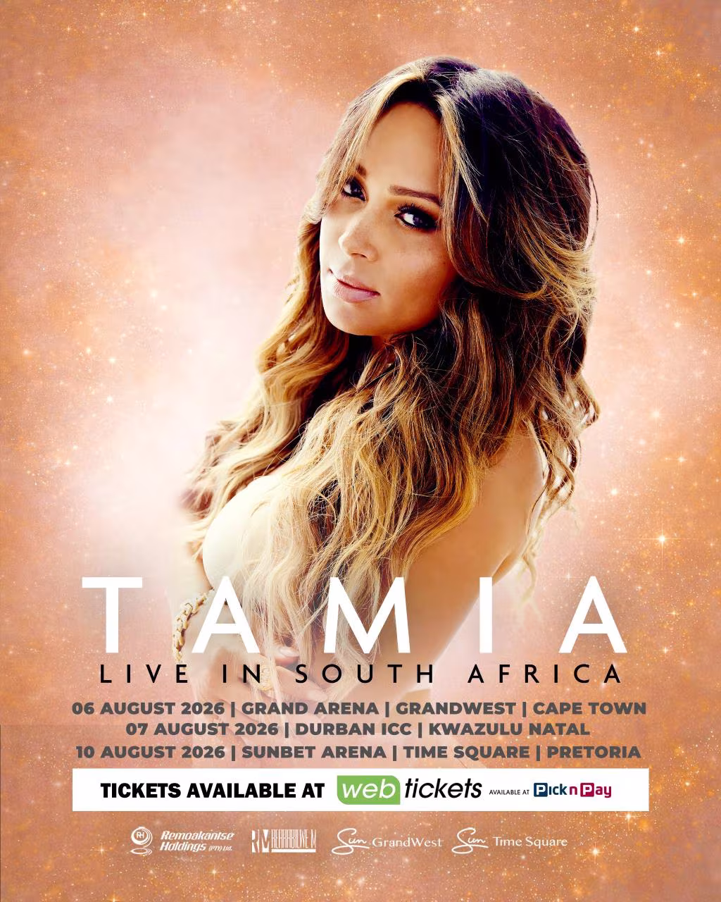 Tamia South African Tour Poster