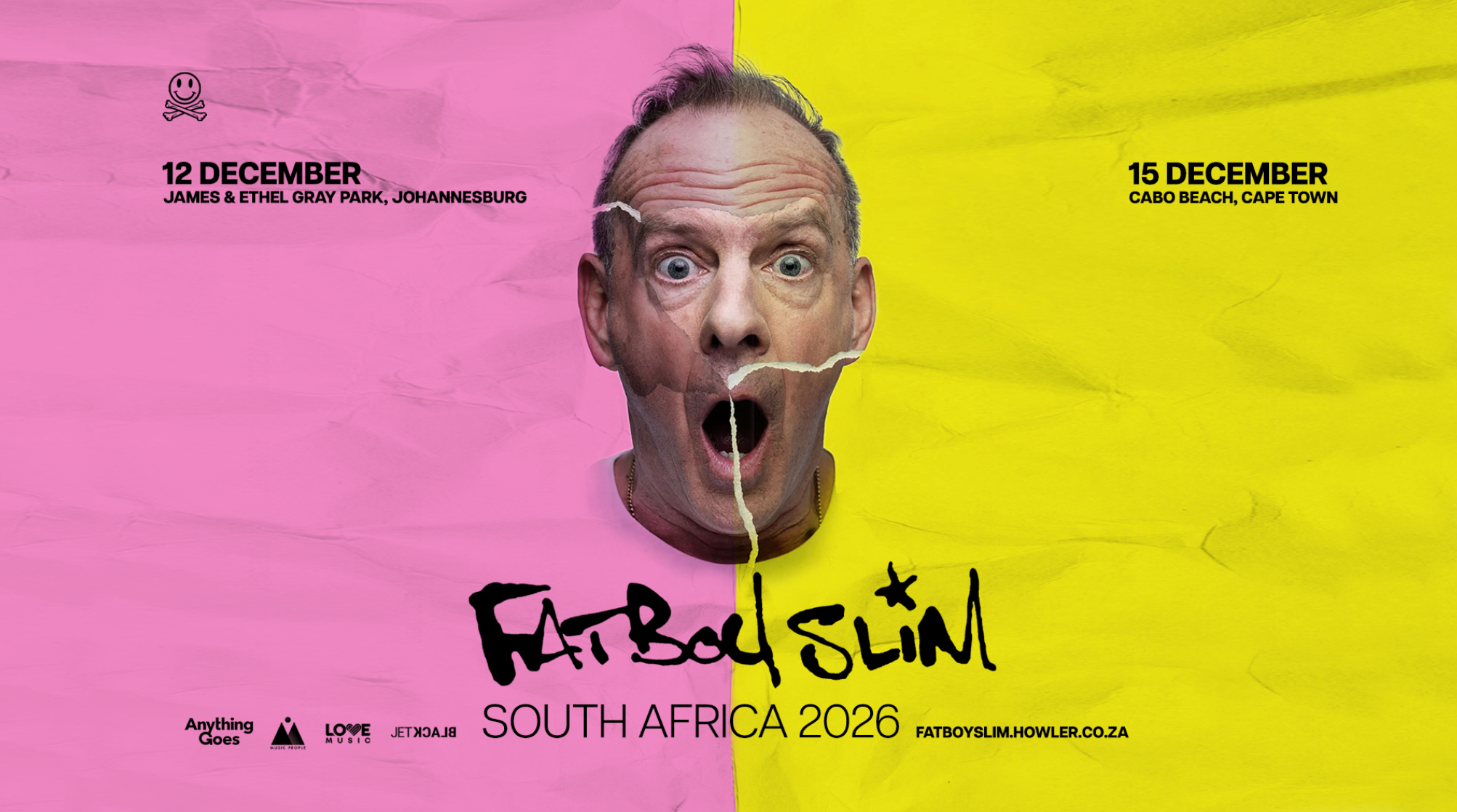 Fatboy Slim South African Tour: December 2026 35 Fatboy Slim South Africa 2026