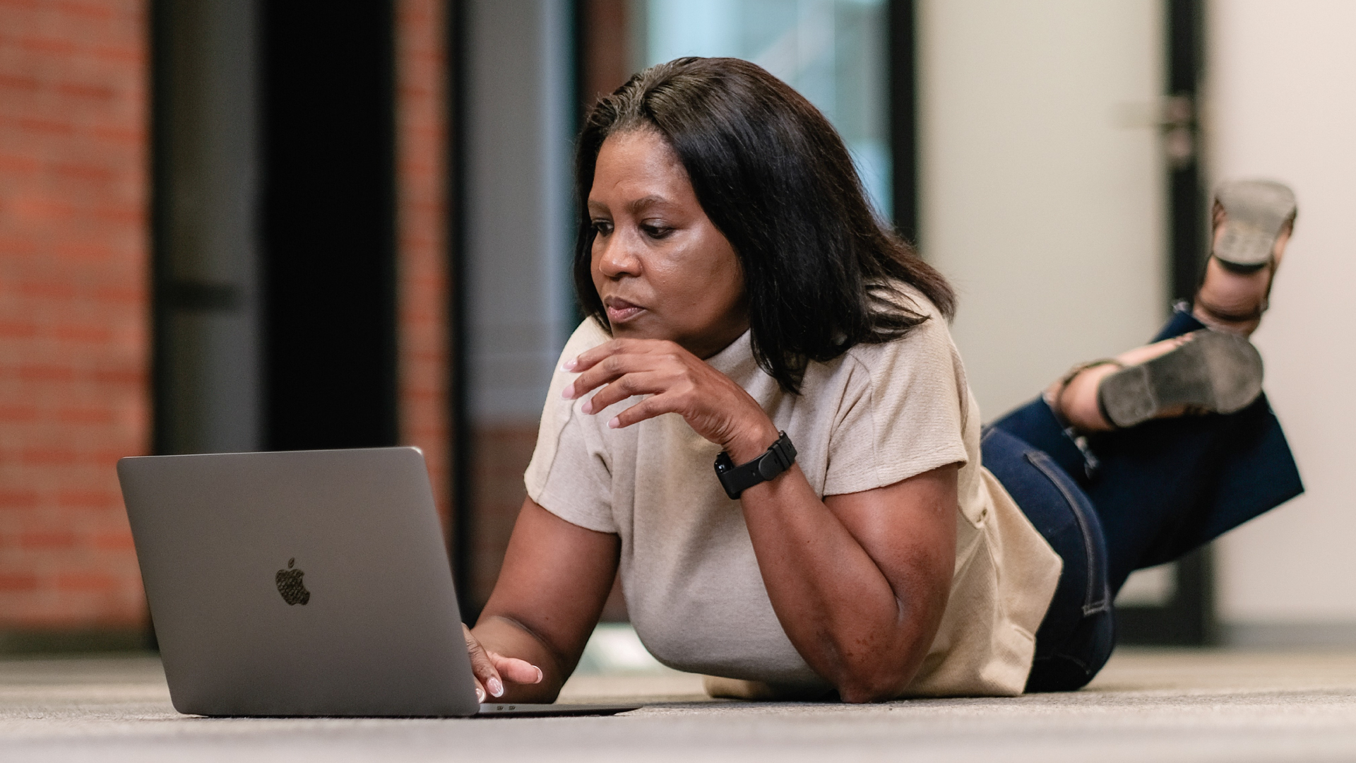 iQ Academy: Making Education Accessible in South Africa 8 South African adult studying an online course from home