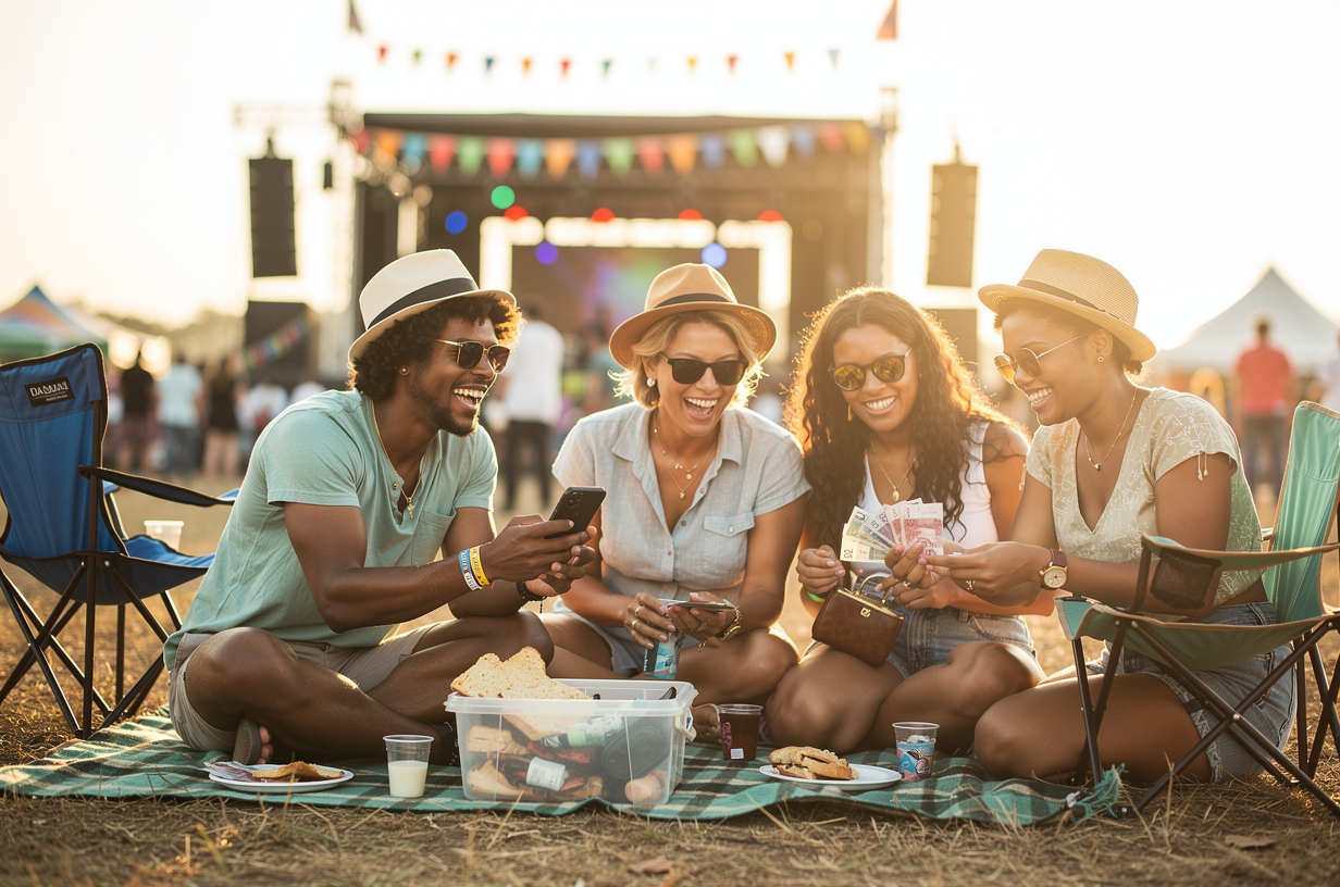 South Africans at at Gig or Festival